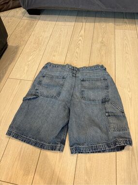Urban Star vintage Y2K denim jorts cargo pocket shorts blue 100% cotton 36